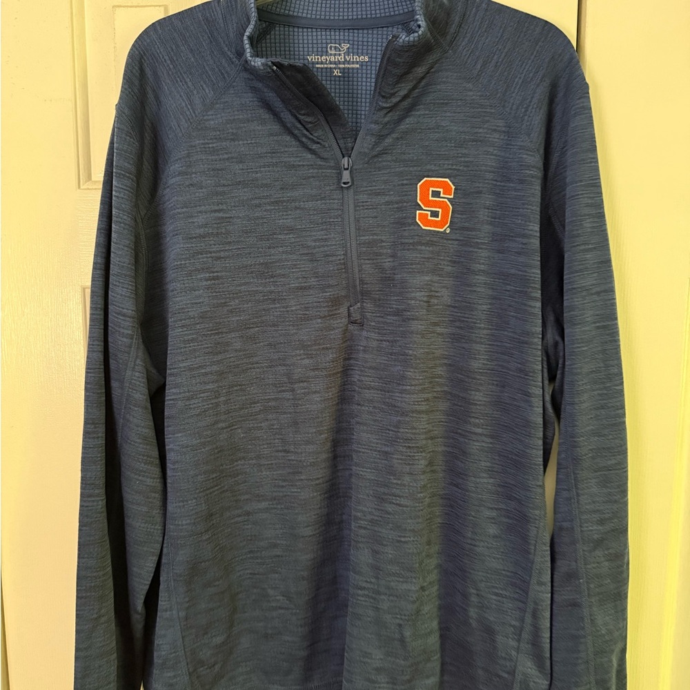 SYRACUSE UNIVERSITY Vineyard Vines Navy Zip Up